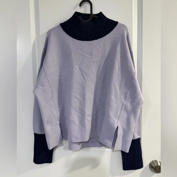 Maeve Anthropologie Lavender Logan Turtleneck Sweater - Picture 2 of 5
